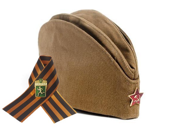 Пилотка из оригинальной ткани