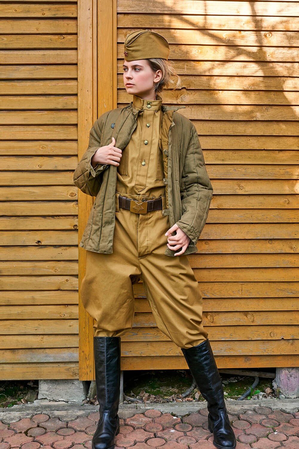 Пилотка солдатская с красной звездой ХИТ